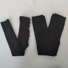 ユニクロ　HEATTECH ブラックスレギンス 130サイズ　２点セット
