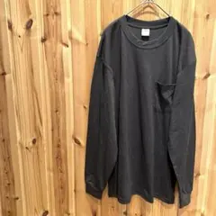 【produced by TMW】カットソー　長袖　ポケット付　グレー系　メンズ