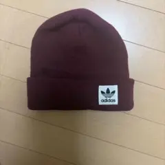 adidas アディダス ニット帽 ビーニー ボルドーのサムネイル