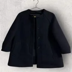 FRAMeWORK レディース　黒 ノーカラーコート　36