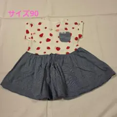Buddy Lee いちご柄ワンピース 90cmのサムネイル