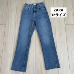 ZARA ハイウエスト ストレートデニム