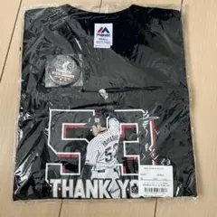 ヤクルトスワローズ　五十嵐亮太引退記念Tシャツ と購入限定バッチ