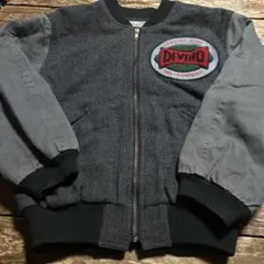 DIVINOデイバイオスタジャンジャンパージャケットロゴエンブレムグレーMサイズ