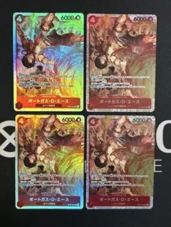 ワンピースカード　エース　sr 4枚のサムネイル
