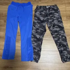 青と迷彩のキッズボトムス2点セット　GAP XL