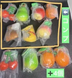 新品 どうぶつの森 フルーツキーホルダー コンプリート 全７種➕4個オマケ付き