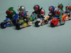 仮面ライダー ミニフィギュア バイクセット 複数体のサムネイル