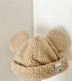 ミッキーマウス耳付きボア帽子 58cm