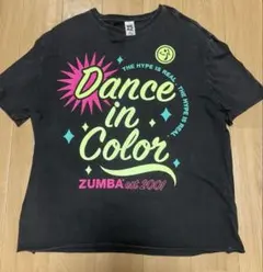 正規品 ZUMBA Tシャツ ウォッシュ加工 ブラック