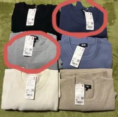 【専用】UNIQLO ウォッシャブルミラノリブクルーネックセーター 2色