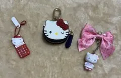 ハローキティ ストラップ、キーホルダーセット
