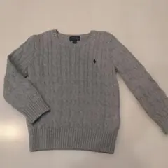 【人気定番】Polo Ralph Lauren ケーブルセーター グレー120