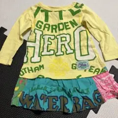 カラフル ロゴプリント ワンピース 80cm