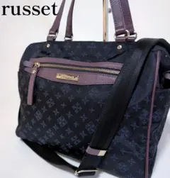 美品✨️russetラシット 2wayサイドポケットトートバッグ A4 肩掛け