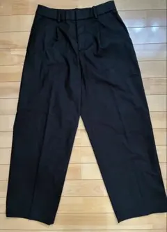 UNIQLO タックワイドパンツ/コットン