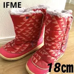 イフミー IFME 子ども用スノーブーツ 18センチ ピンク