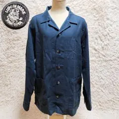 SINACOVA　シナコバ　オープンカラーシャツ　ワッペン　刺繍ロゴ　ネイビーのサムネイル