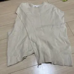 AMERICAN HOLIC ベージュニットベスト Mサイズ