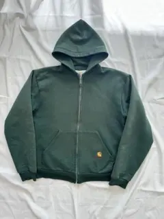 80s アメリカ製　カーハート　ジップアップ　ダブルフェイス　サーマル