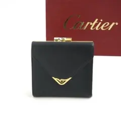 ✨新品未使用✨　Cartier ミニ財布　サファイア　がま口　マストラインのサムネイル