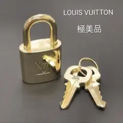 【S】美品 ルイヴィトン カデナ パドロック チャーム 304番 スペアキー付