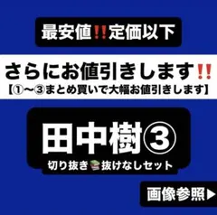 田中樹 切り抜き③z 公式写真 anan ぬいぐるみ アクスタ SixTONES