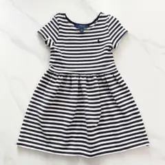 Polo Ralph Lauren ストライプ 半袖ワンピース サイズ6