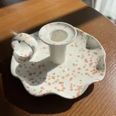 【美品】キャンドルホルダー キャンドルスタンド 韓国インテリア 陶器製