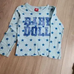 BABY DOLL 星柄クラウン長袖カットソー 120