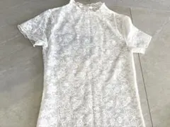 REDYAZEL ホワイトレース 半袖ワンピース F