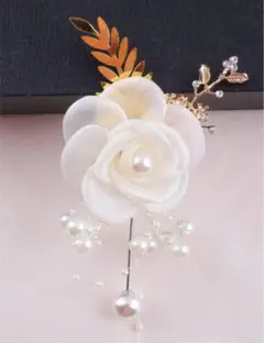 ピンブローチ コサージュ ブートニア 結婚式 入学 卒業 入園 卒園 ①