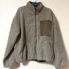 イング INGNI ブラウン ボアジャケット ジップアップ リバーシブル M