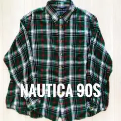 【US古着】NAUTICA 90s ボタンダウン ノーティカ USA製