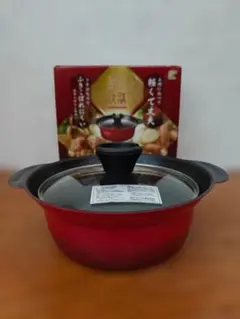なごみ丈膳 鍋 土鍋 IH対応 18cm レッドのサムネイル