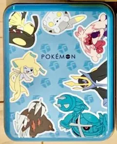 未使用　ポケモン　空き缶　中身なし　ブルー　小物入れ