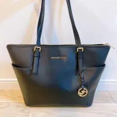 美品　マイケルコース　トートバッグ　黒　ブラック　MICHAEL KORS