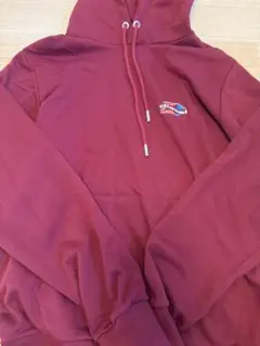 DIESEL バーガンディ フード付きパーカー Lサイズ