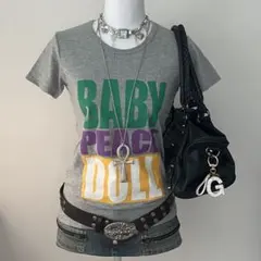 平成ギャル Y2K マクブリング BABYDOLL 英字ロゴピチTシャツのサムネイル
