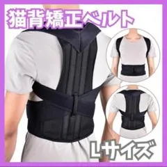 猫背矯正ベルト L 姿勢サポーター 腰痛改善 姿勢矯正 美姿勢 背筋 肩こり