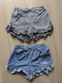 メゾピアノ　mezzo piano　フリル付きショートパンツ　2点セット　ズボン