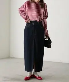 BONLECILL リメイク風ナローデニムスカート