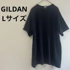 ギルダン 半袖Tシャツ クルーネック ロゴ L 黒 メンズ 男性