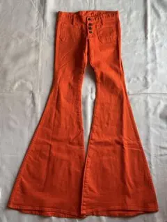 り*ゃ様 DEE DEE 渋谷 ベルボトム フレアパンツ オレンジ