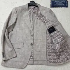 アルビニ リネン】Joseph Abboud リネンジャケット ブルー M - メルカリ