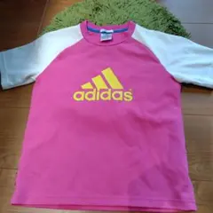 adidas ピンク ホワイト Tシャツ　XSサイズ