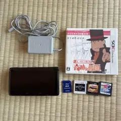 ニンテンドー3DS【黒】 本体 【おまけ付き】ゲームソフト4本セット