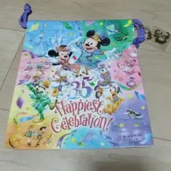 「新品未使用品」３５周年ディズニーリゾート巾着袋