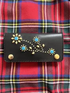 希少 木村拓哉 愛用品 HTC 財布 ウォレット 黒 フラワースタッズ