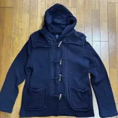 【冬物処分！】GAP ニット ネイビー フード付き ダッフルコート L-XLのサムネイル